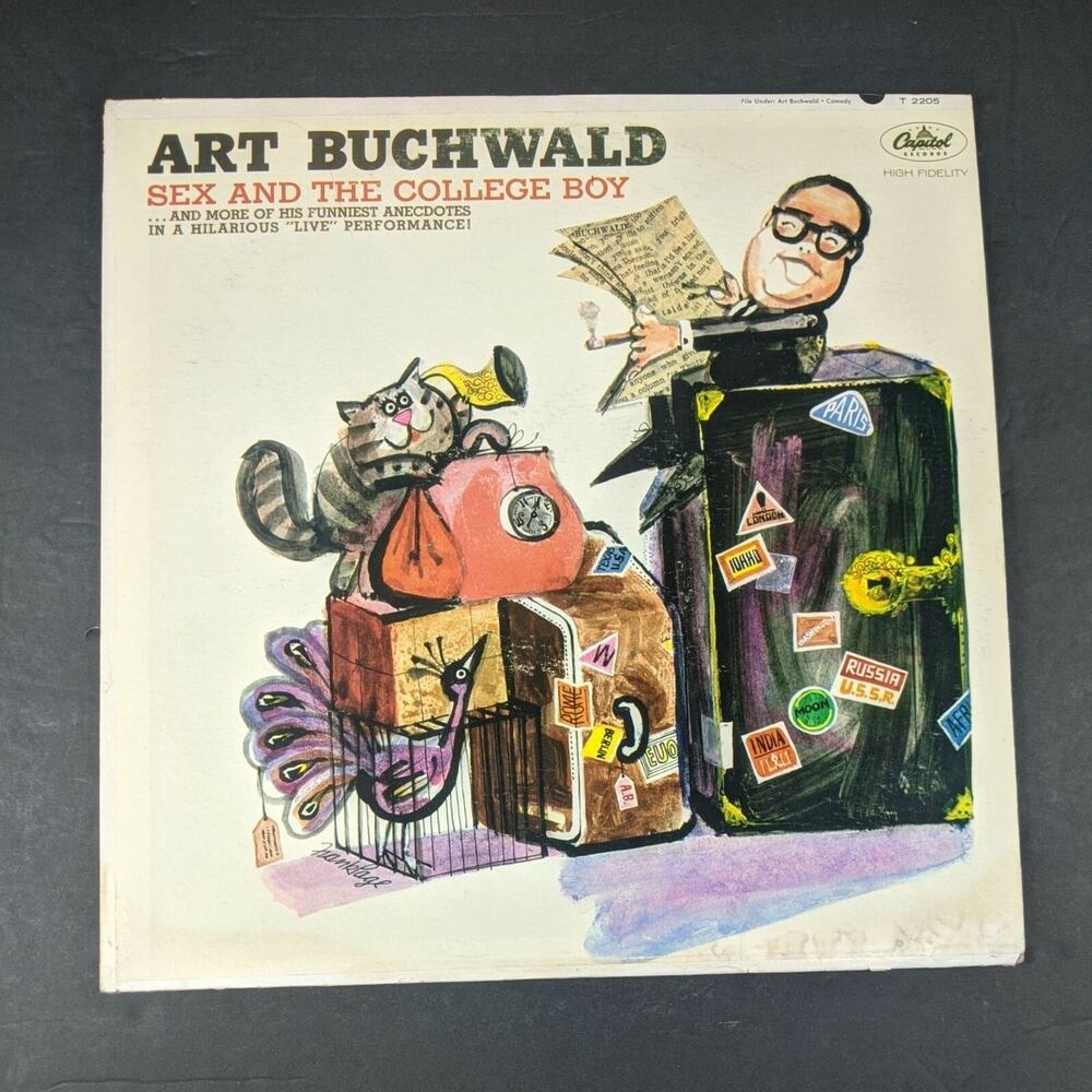 ART BUCHWALD Record Sex And The College Boy 12" Vinyl 33 RPM Comedy